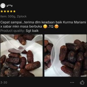 Review Kurma Mariami AAA 3